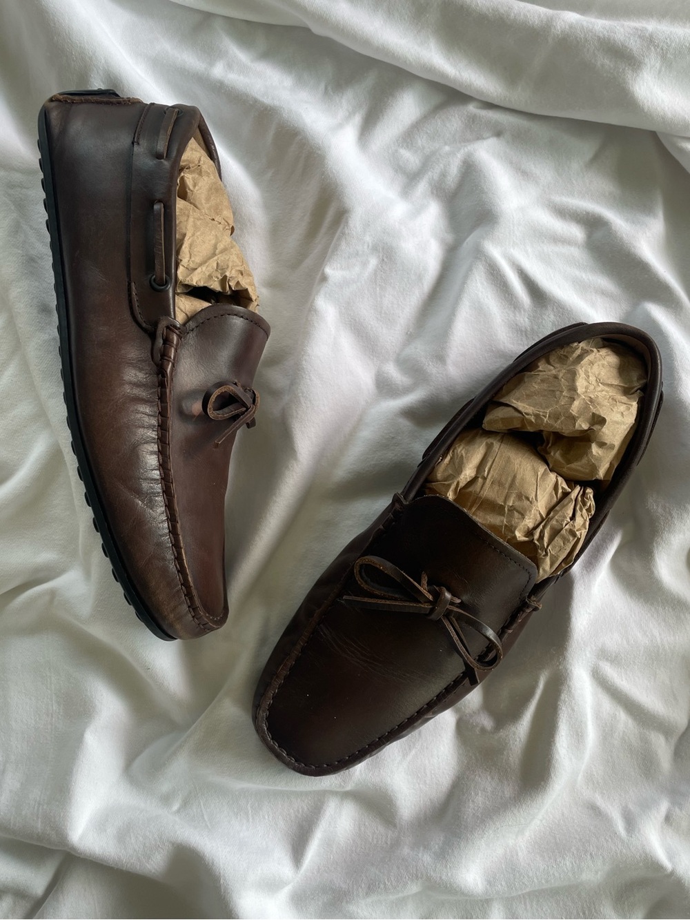 Massimo Dutti Chocolate Brown Boat Shoes